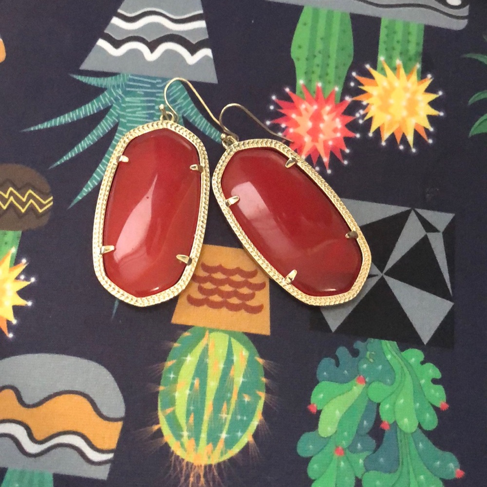 Kendra Scott red earrings